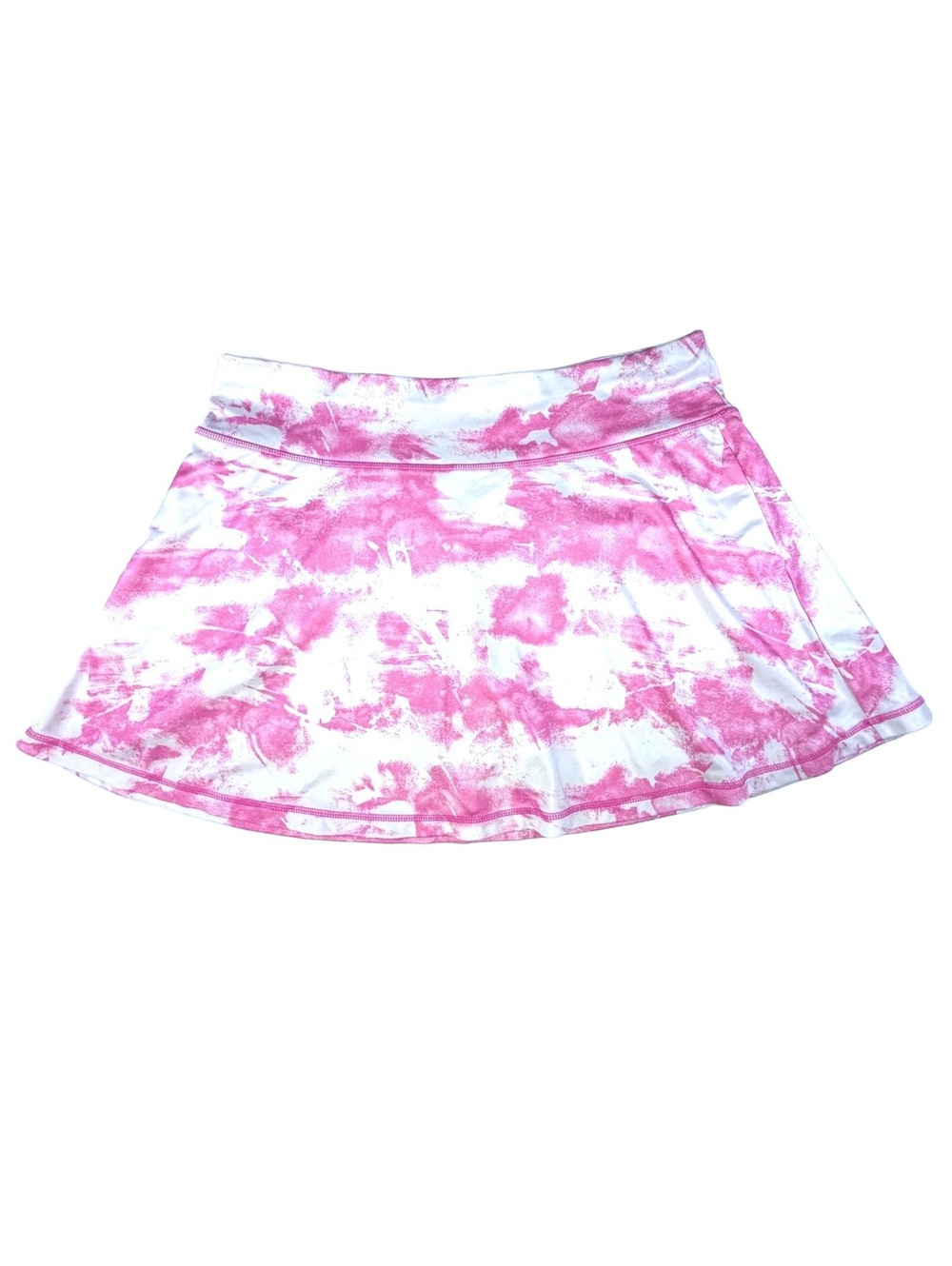 PGA Tour Golf Skort Womens XL Pink White Tie Dye Athletic Skirt